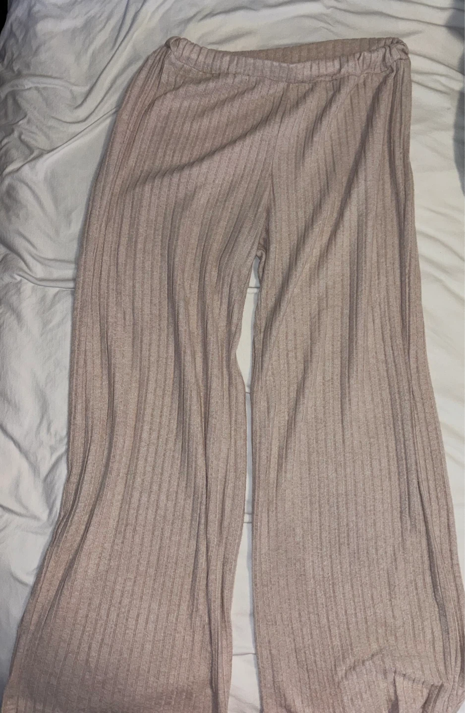 Ribbed Wide Leg Lounge/Beach Pants