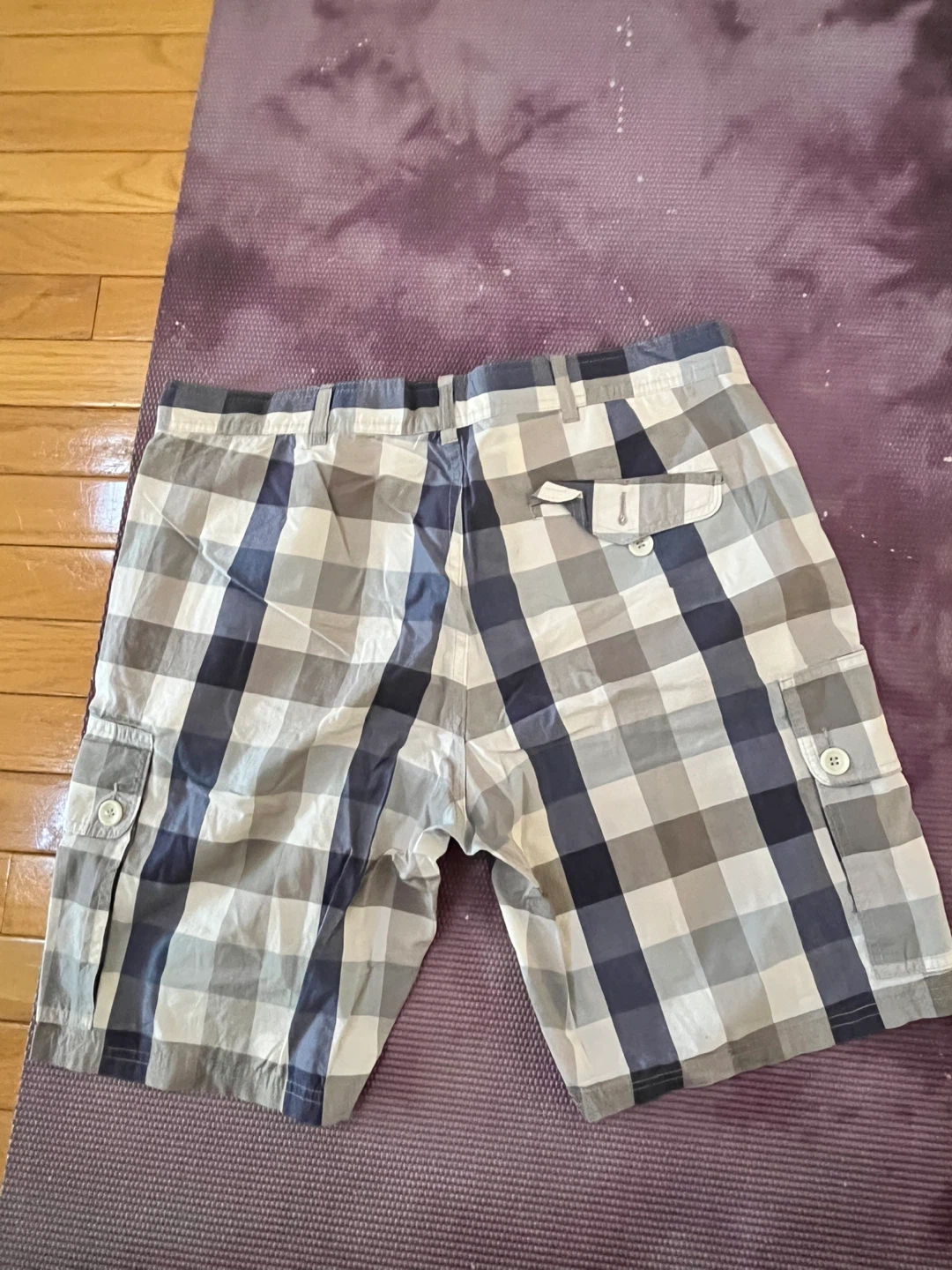 Zara Man Plaid Cargo Shorts - Size 34 - photo 2