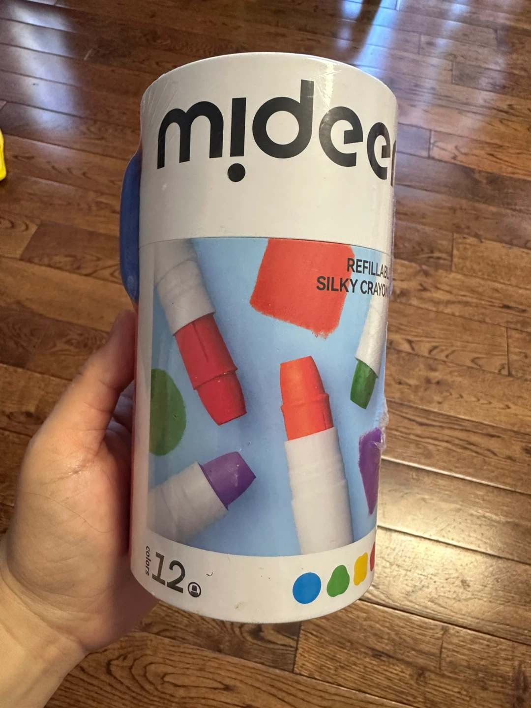 Mideer Refillable Silky Crayons - 12 Colours