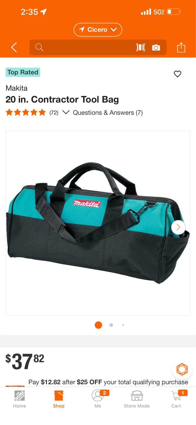 Makita 20 in. Contractor Tool Bag - photo 4