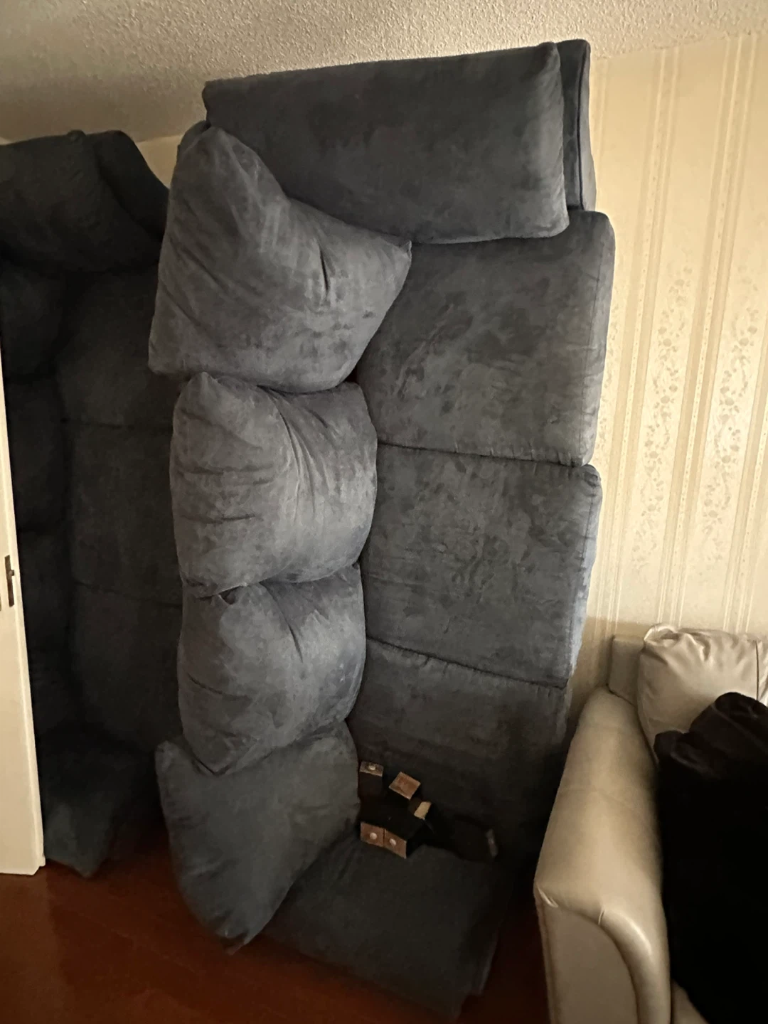 Dark blue Tufted Sofa Sections