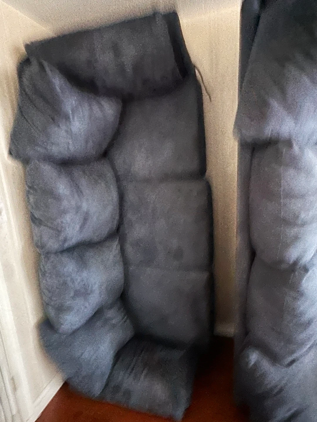 Dark blue Tufted Sofa Sections - photo 2
