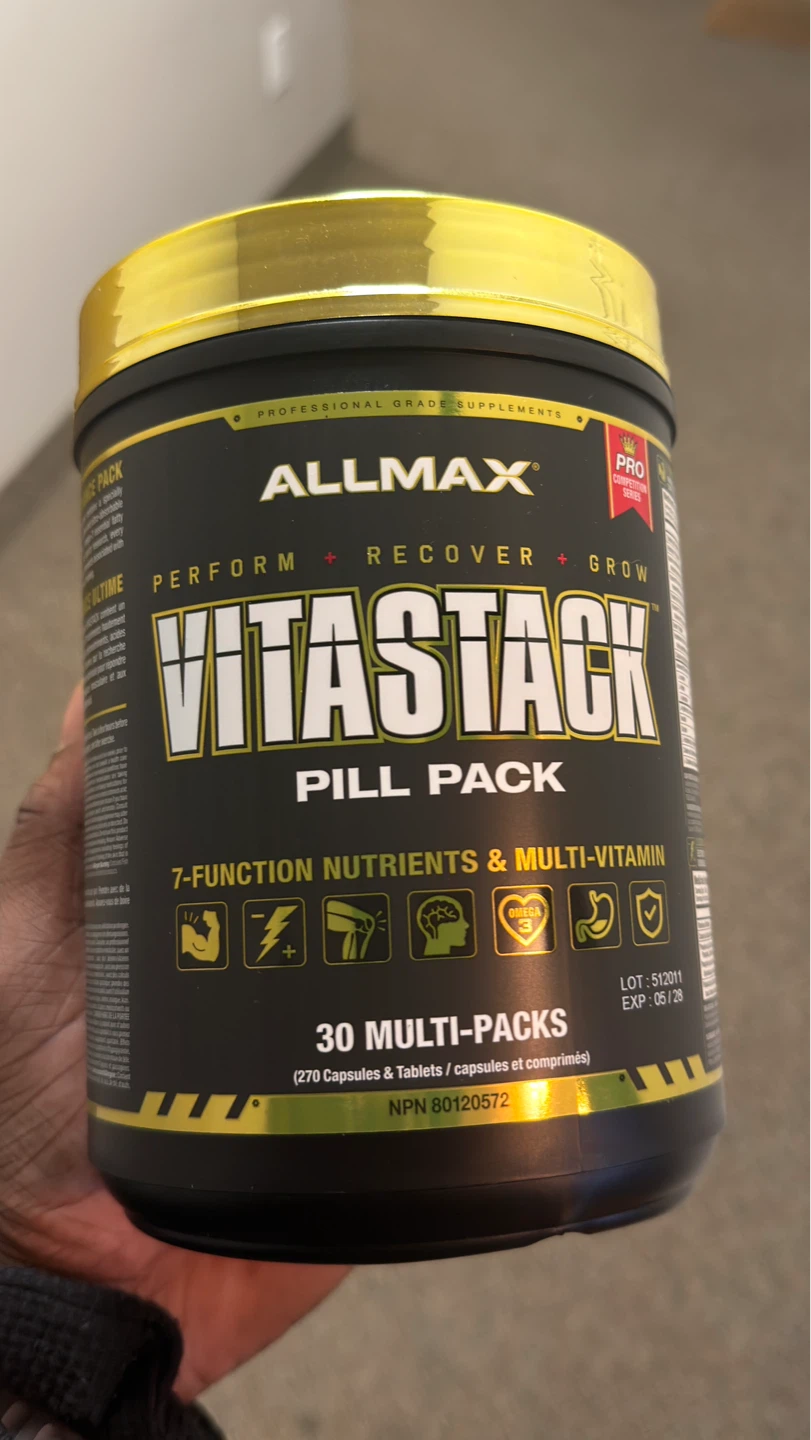 Multivitamins ALLMAX Vitastack 30 Packs – Brand New (Sealed) - photo 2