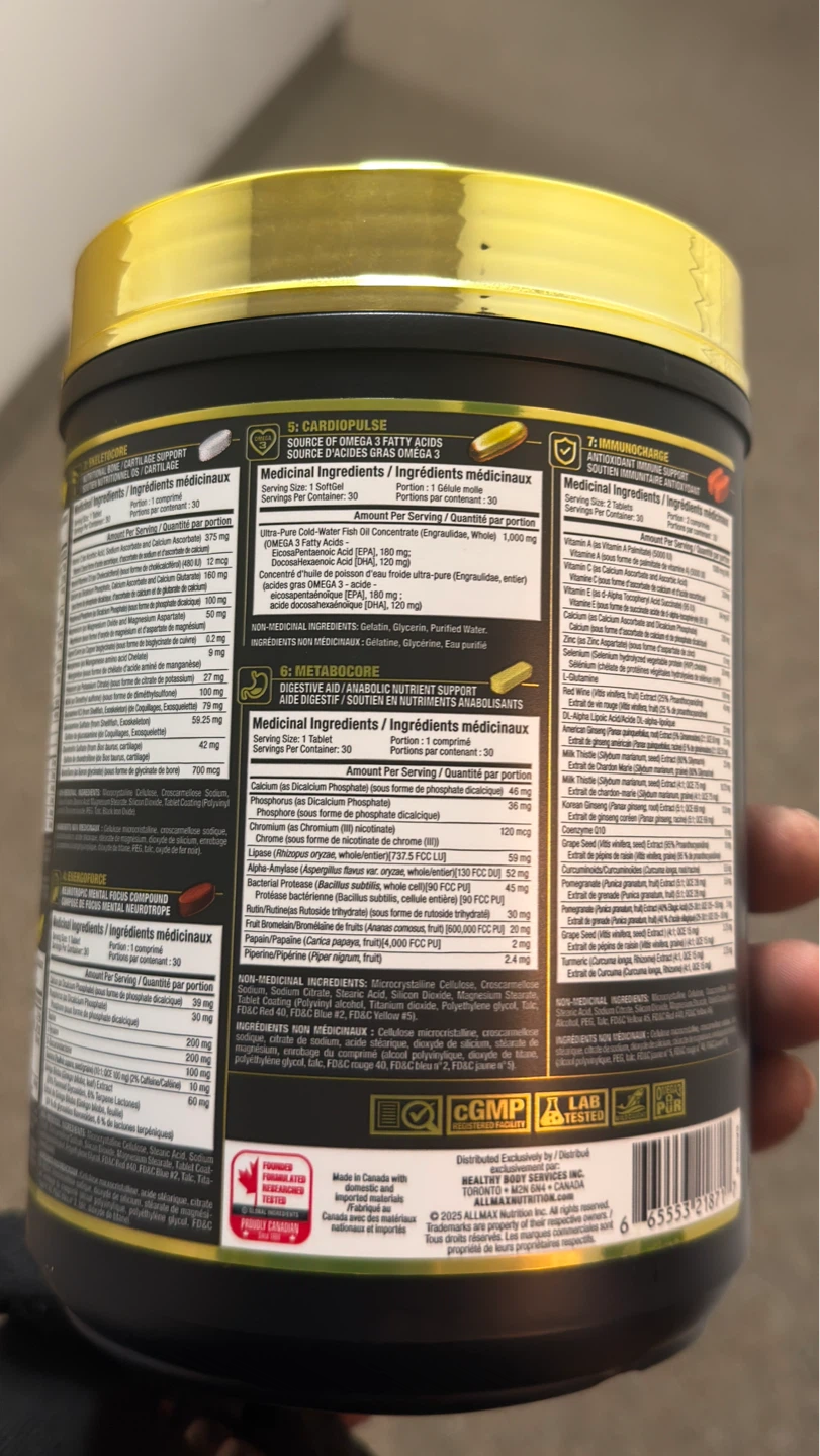 Multivitamins ALLMAX Vitastack 30 Packs – Brand New (Sealed) - photo 4