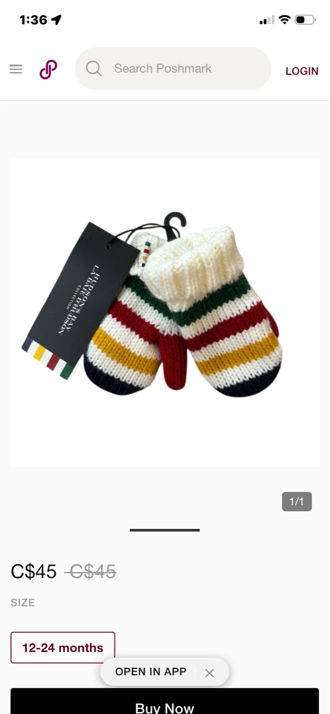 Hudson's Bay Baby Mittens 12-24 Months - photo 5