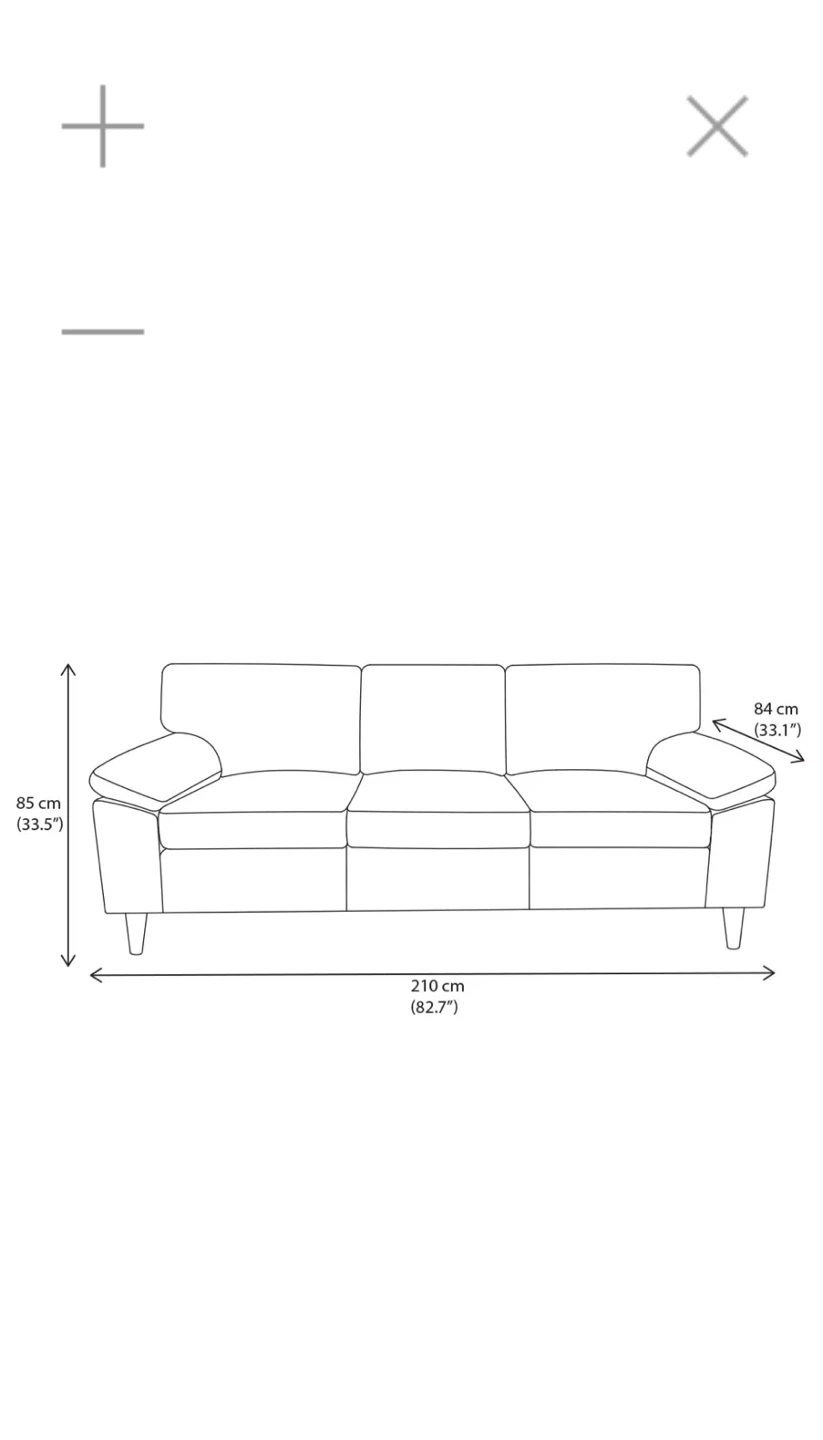 JYSY 3 seat sofa in great condition - photo 3