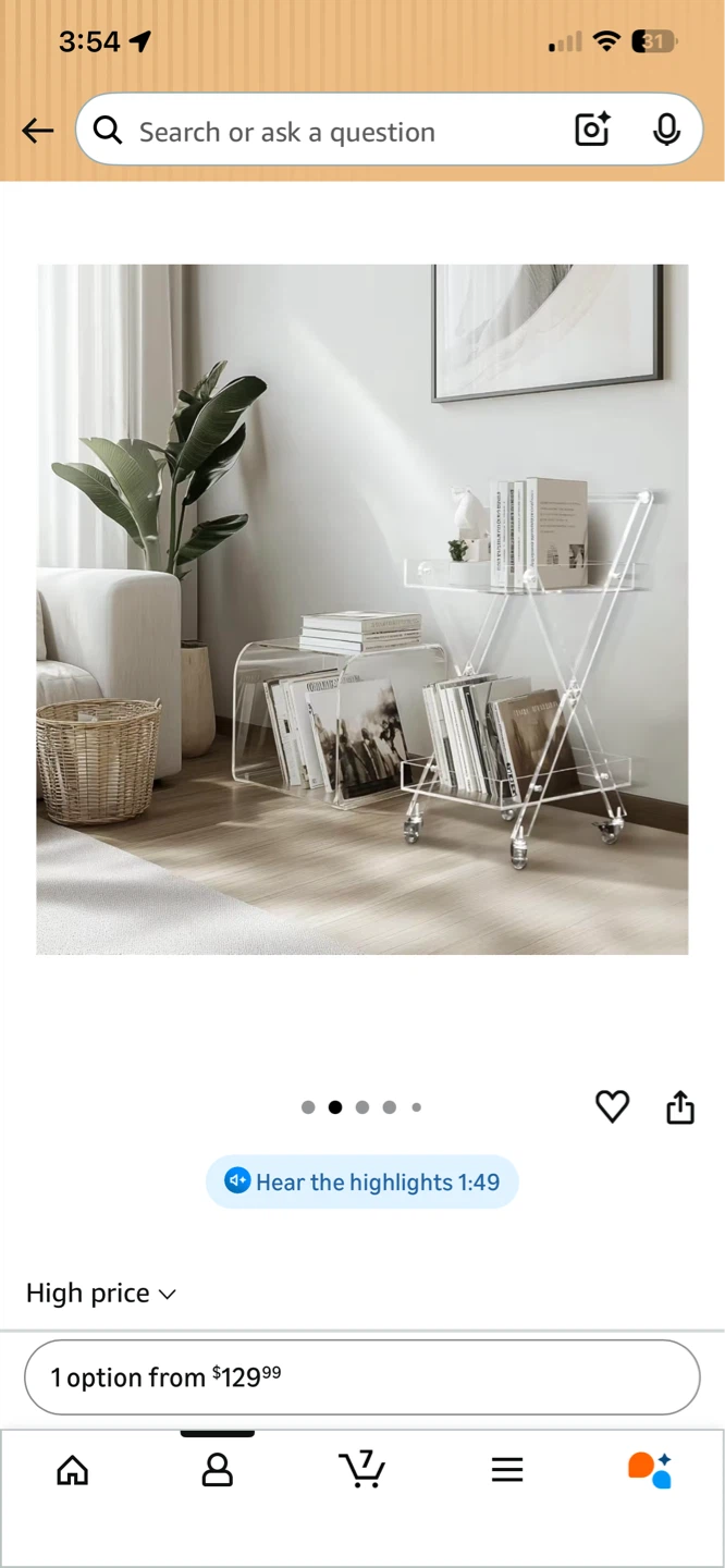 Acrylic Bar Cart - photo 4