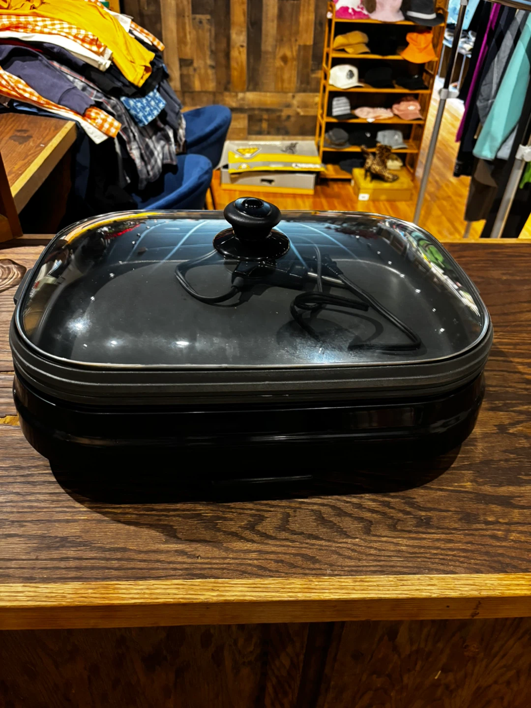 Black Electric Griddle with Glass Lid - photo 3
