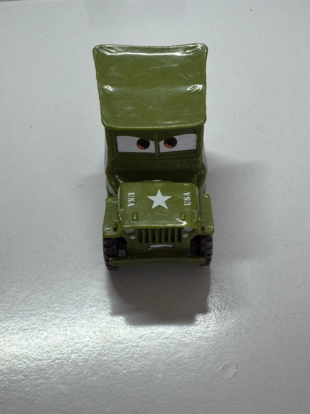 Disney Pixar WW2 Jeep Sarge #984673 die cast 2.5”
