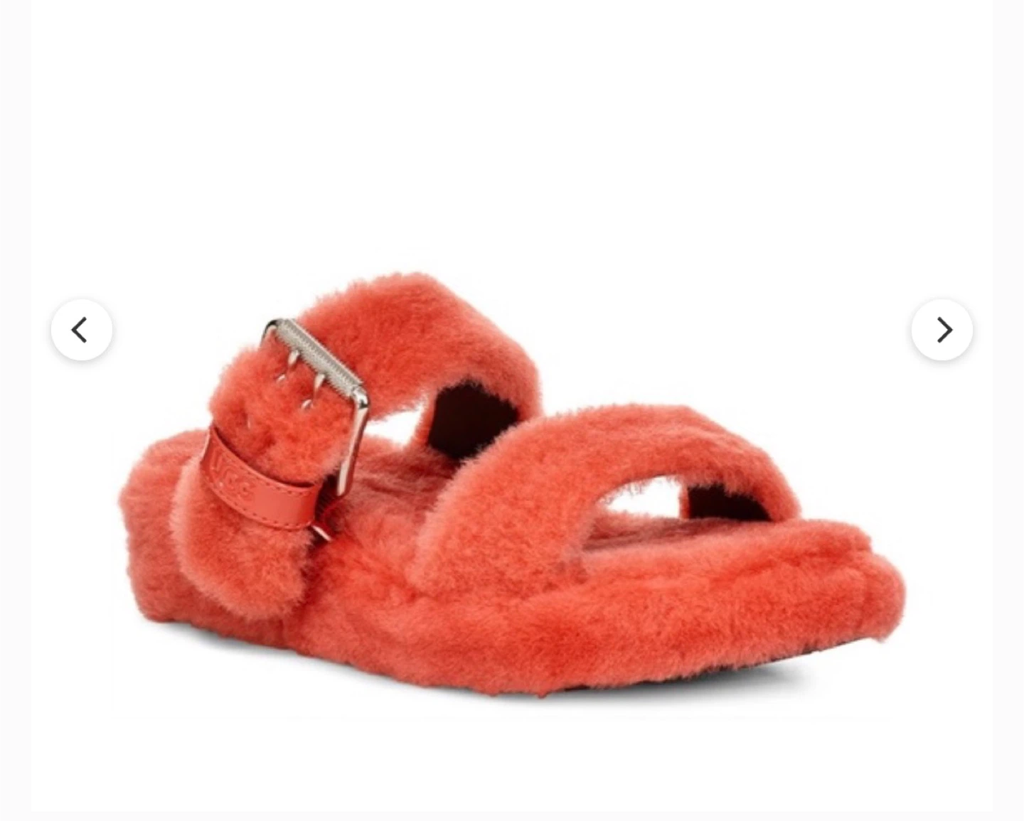 UGG Fluff Yeah Slide Sandals Coral Orange
