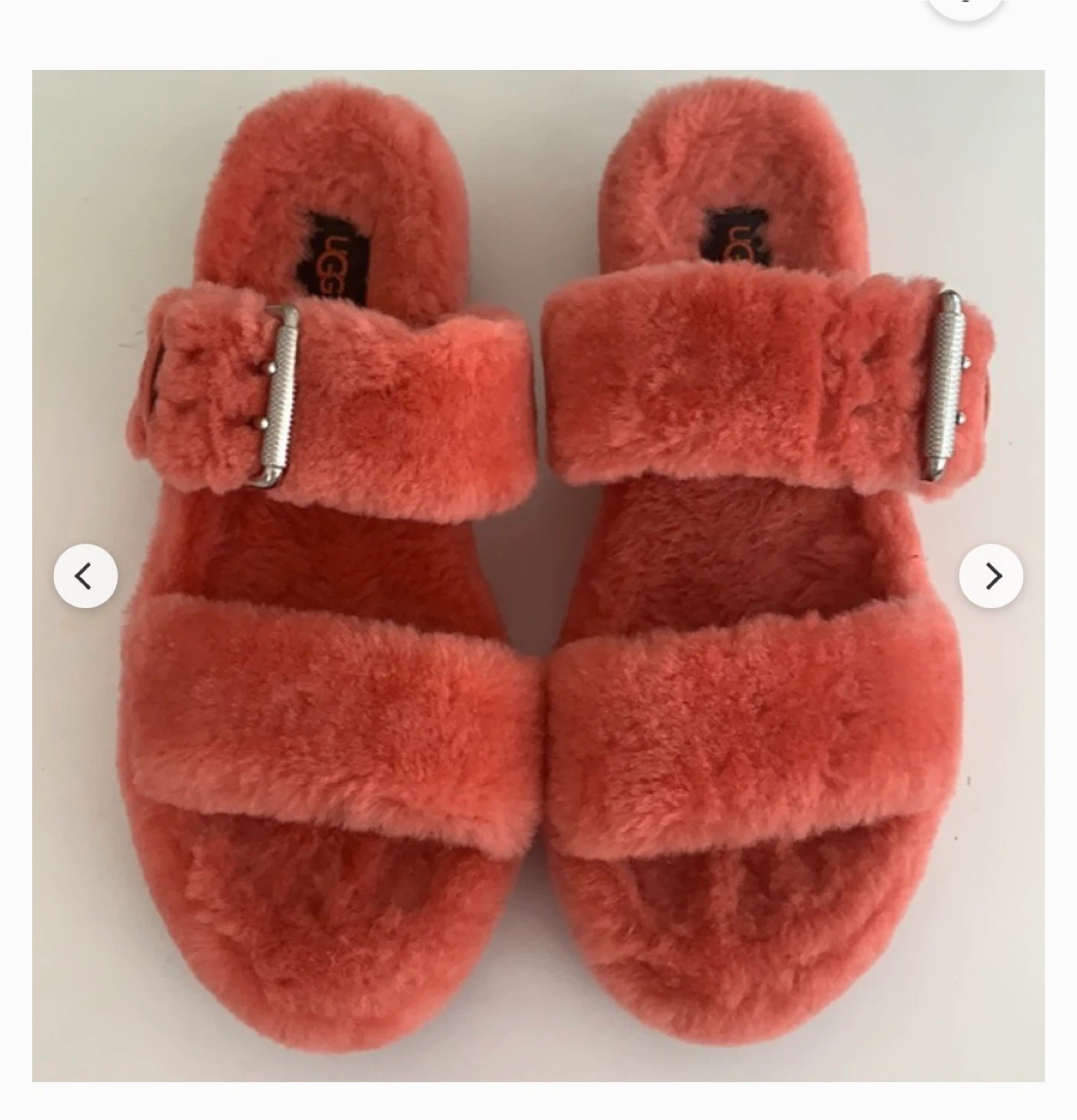 UGG Fluff Yeah Slide Sandals Coral Orange - photo 3