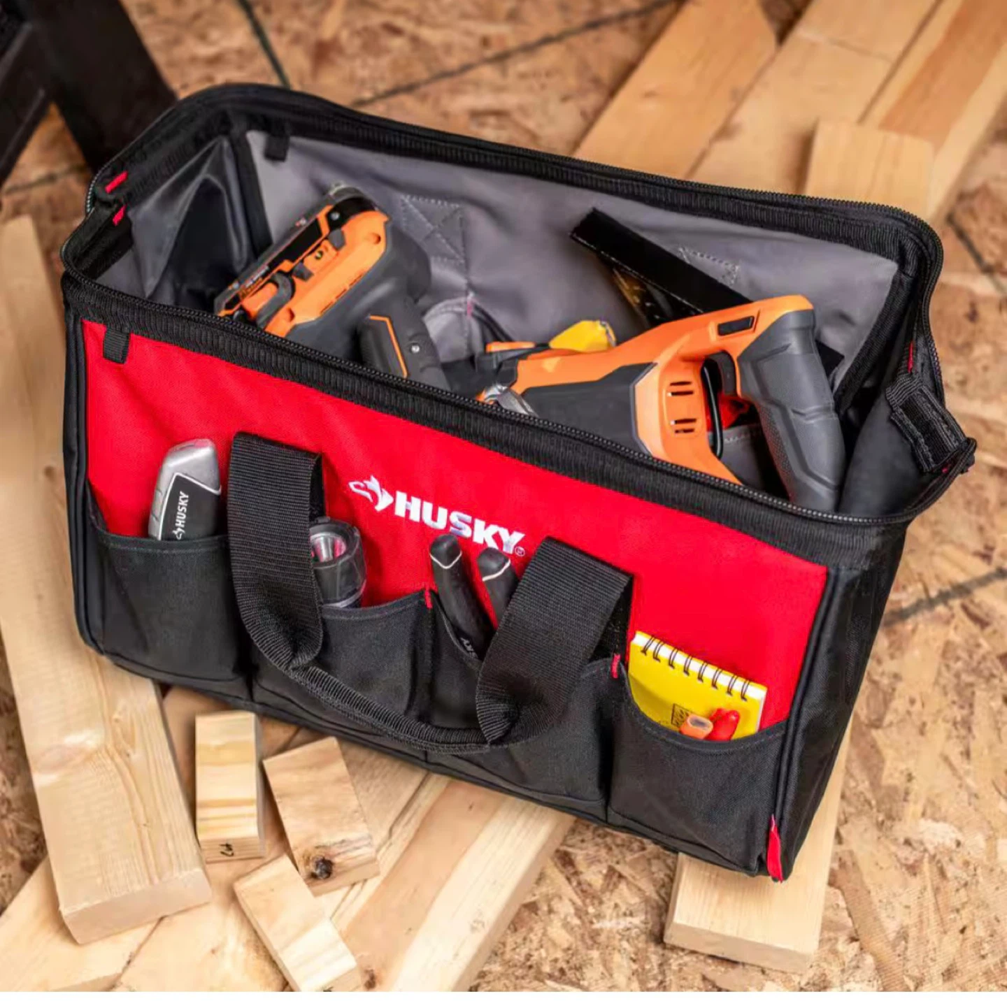Husky 18-inch 14 Pocket Zippered Tool Bag - photo 5