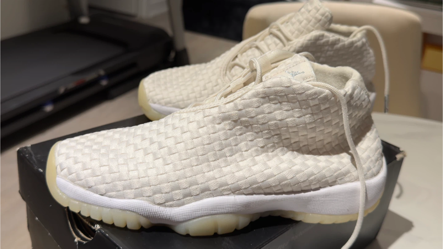 Ladies Nike Air Jordan Future BG Phantom Sail White 656504-002 - photo 3