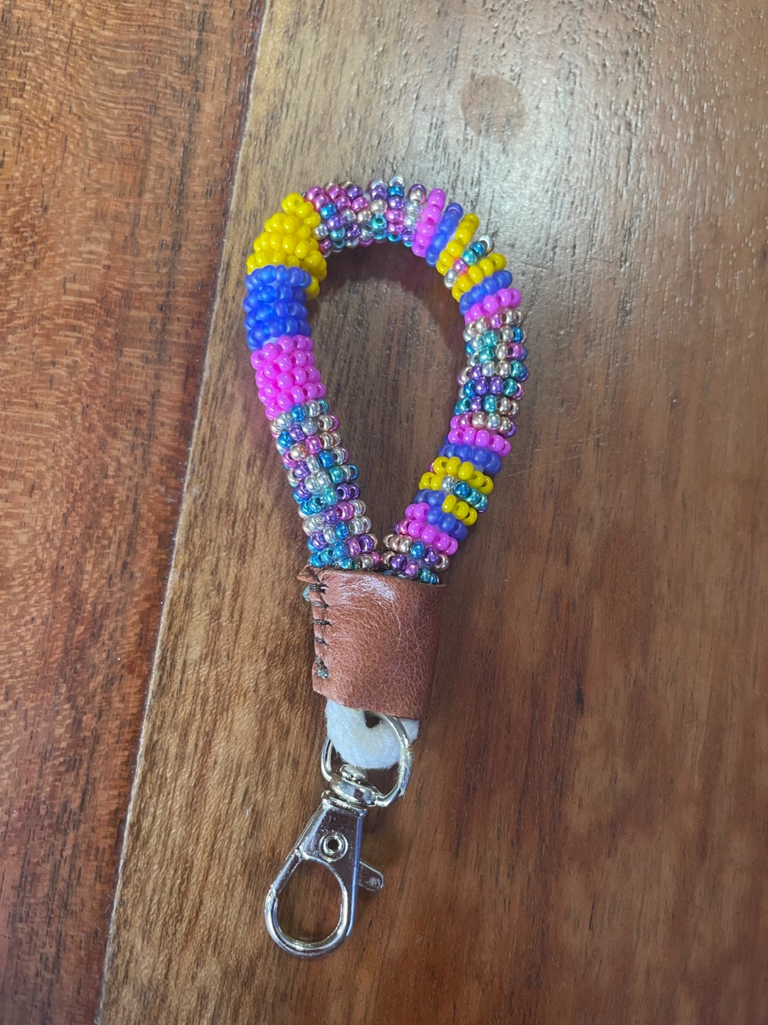 NEW Beaded Lanyard finger key chain