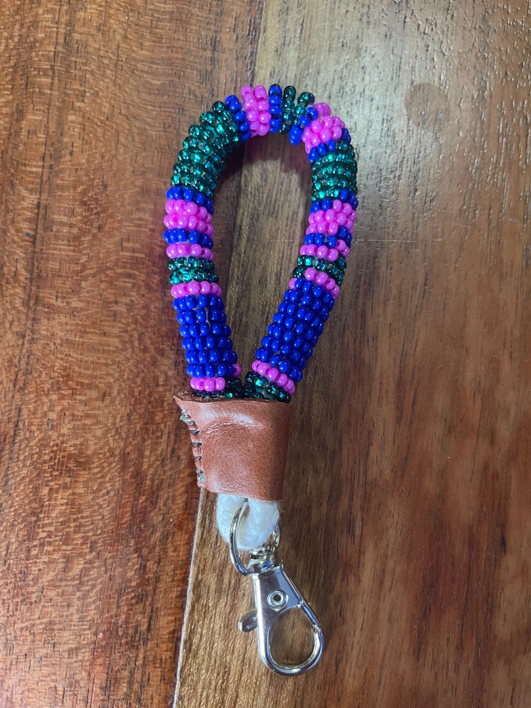 NEW Beaded Lanyard finger key chain - photo 2