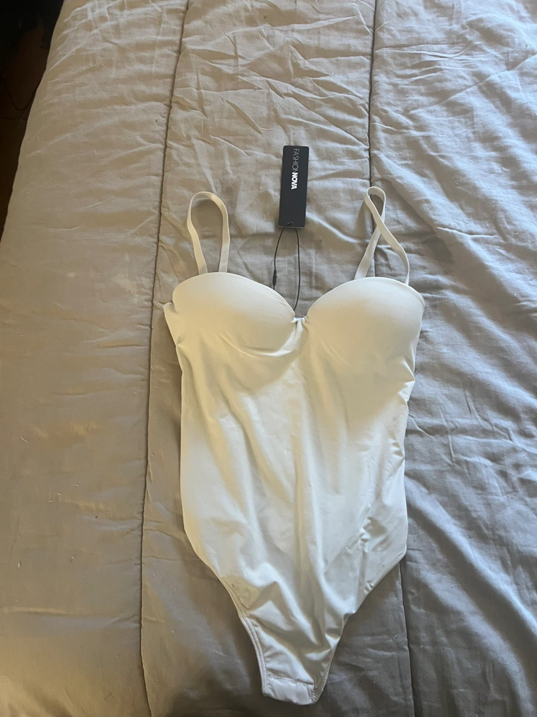 Fashion Nova Bodysuit - Nude - photo 5