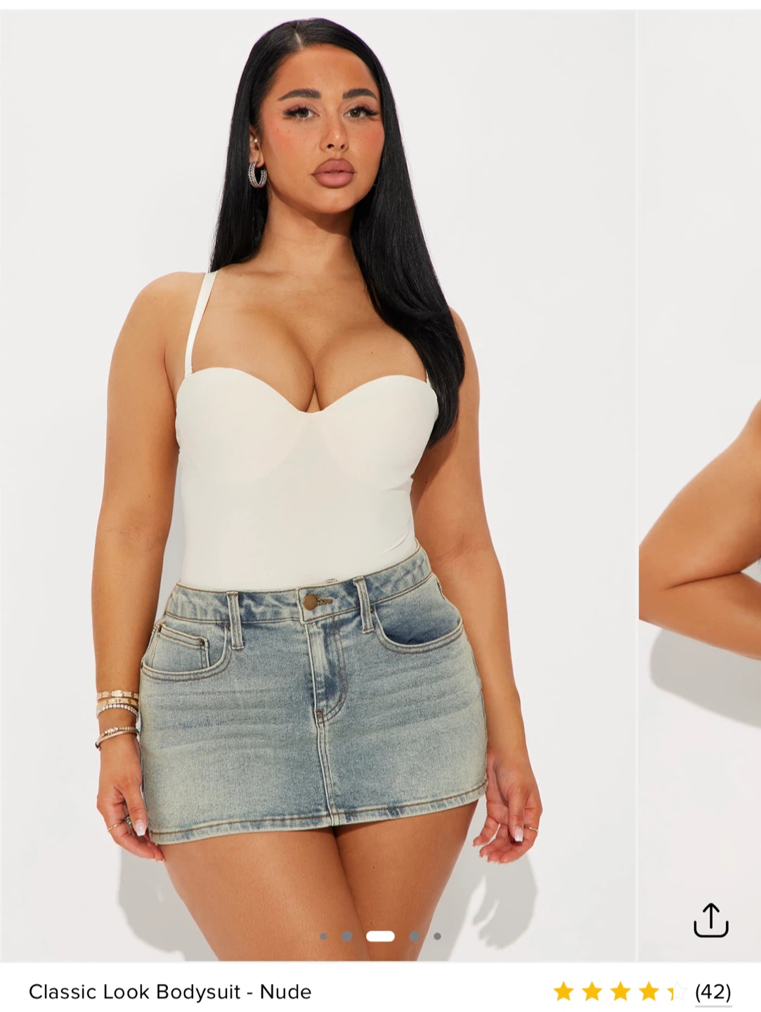 Fashion Nova Bodysuit - Nude - photo 4