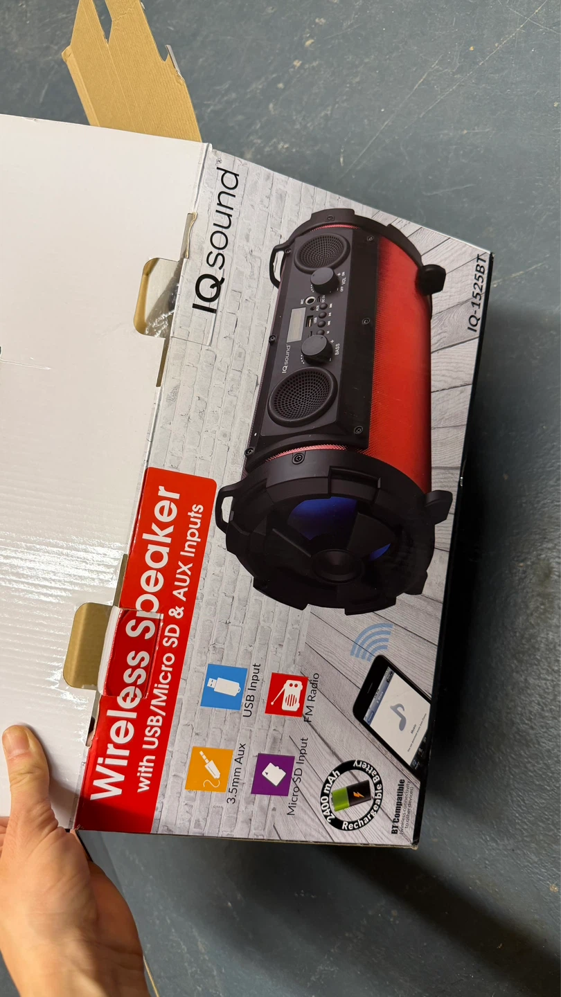 IQ Sound IQ-1525BT Portable Wireless Speaker - photo 4