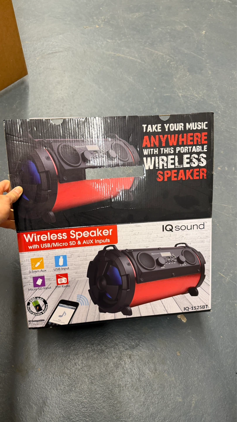 IQ Sound IQ-1525BT Portable Wireless Speaker