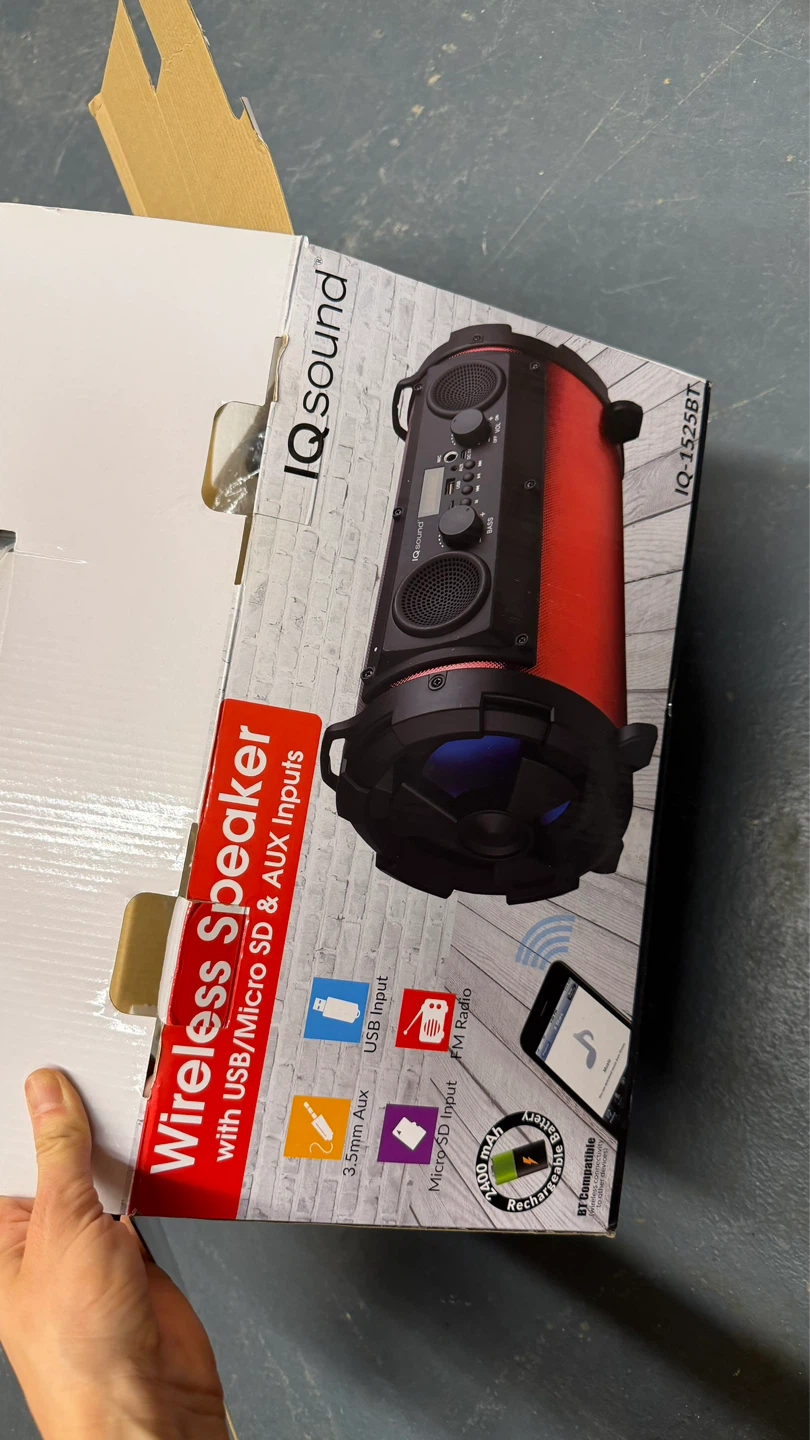 IQ Sound IQ-1525BT Portable Wireless Speaker - photo 5