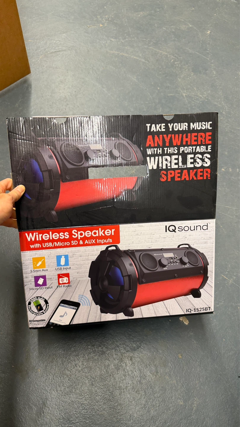 IQ Sound IQ-1525BT Portable Wireless Speaker - photo 2