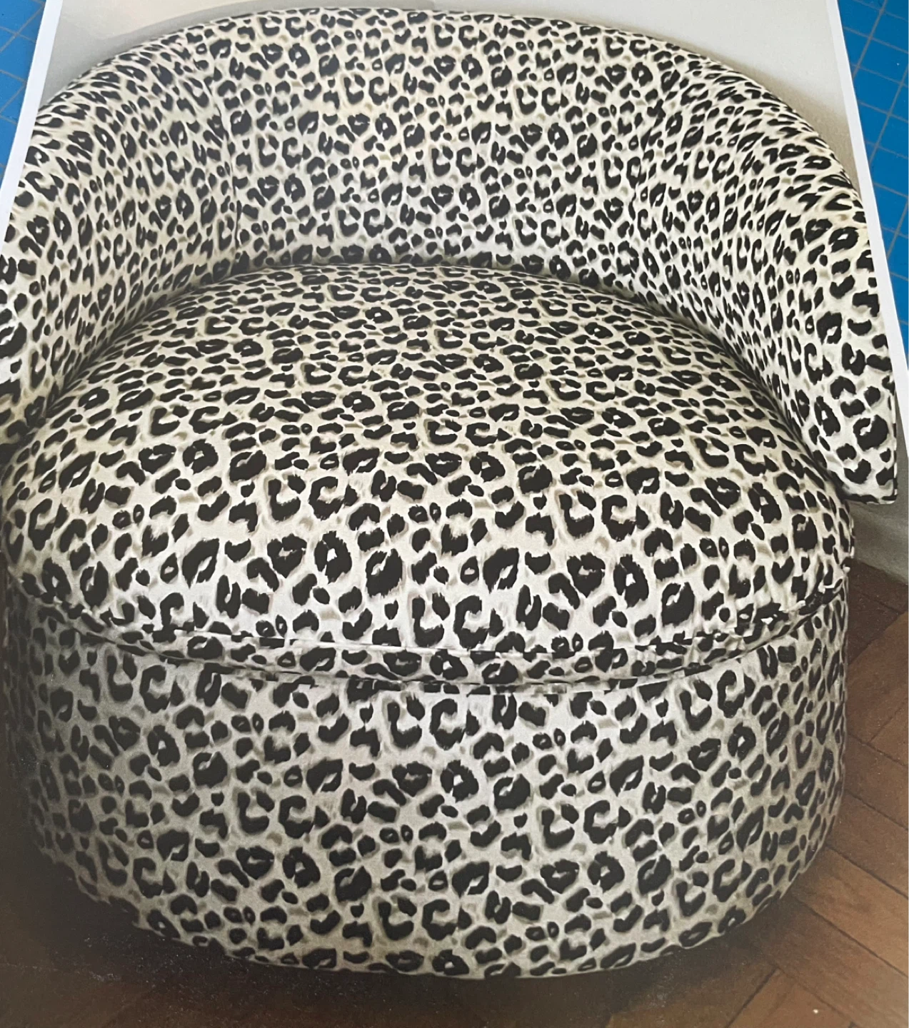 Leopard Print Accent Chair