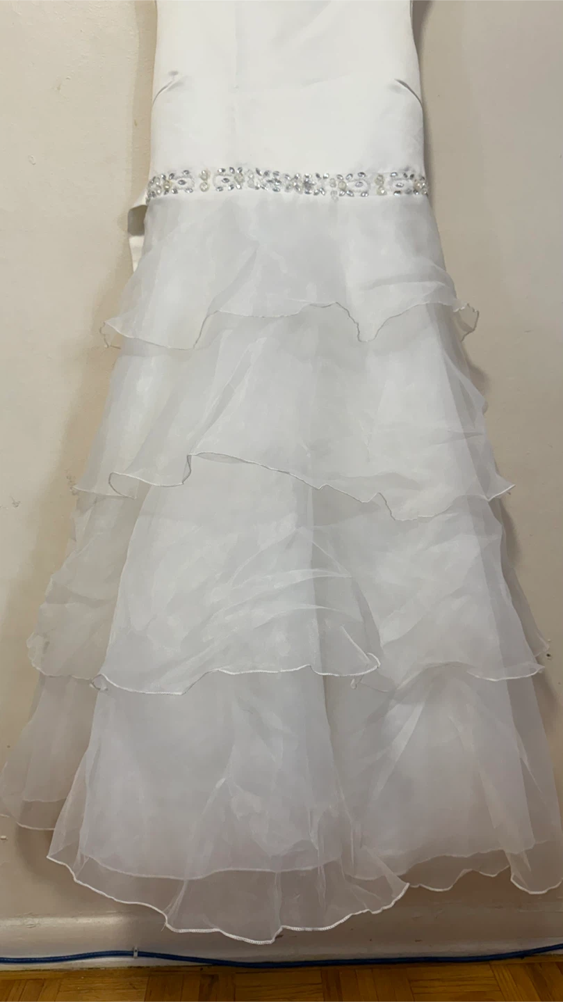 Fifth Avenue White Beaded Waist Dress - Size 12Y - photo 2