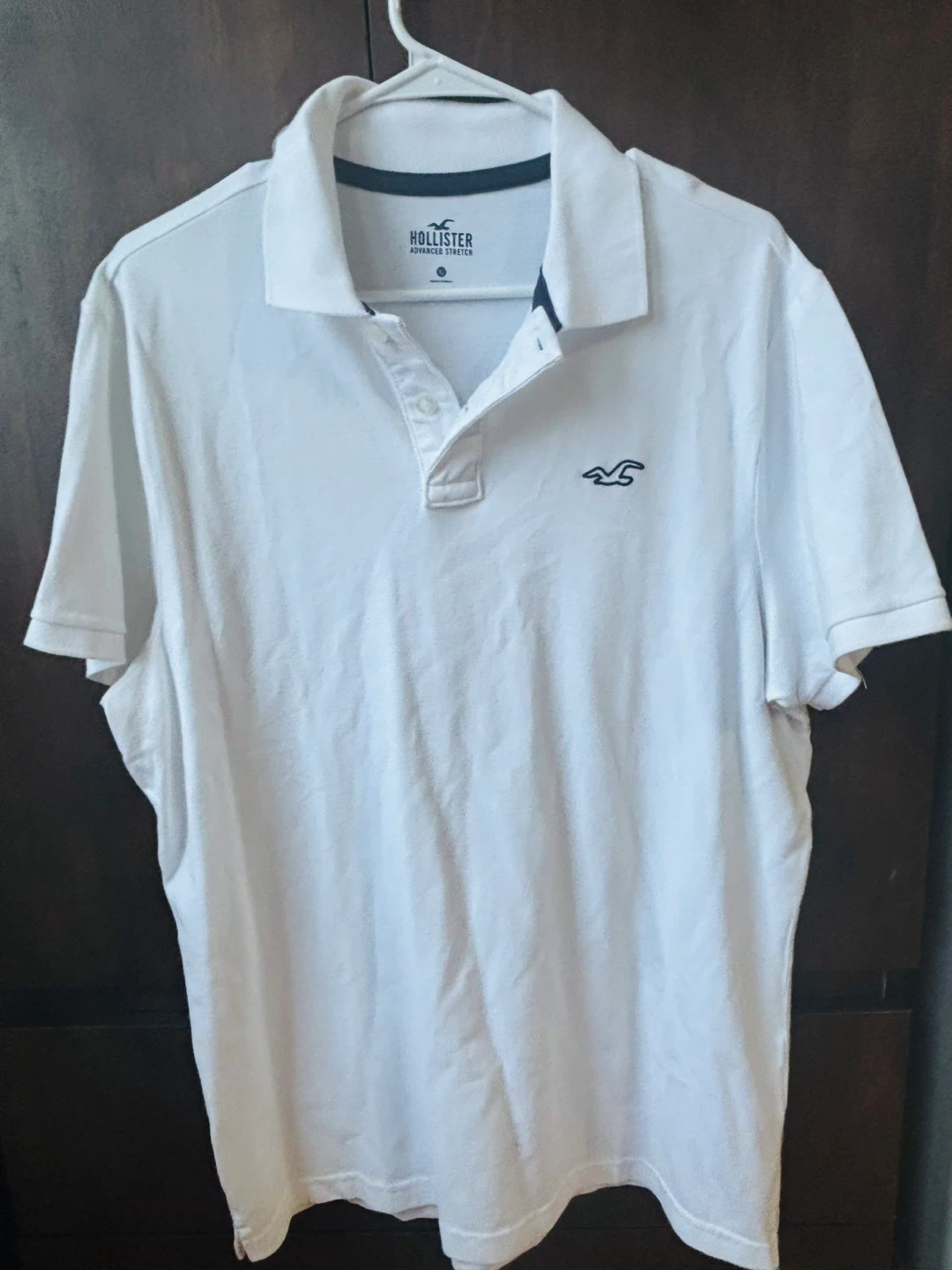 Hollister Advanced Stretch Polo Shirt XL White - photo 2