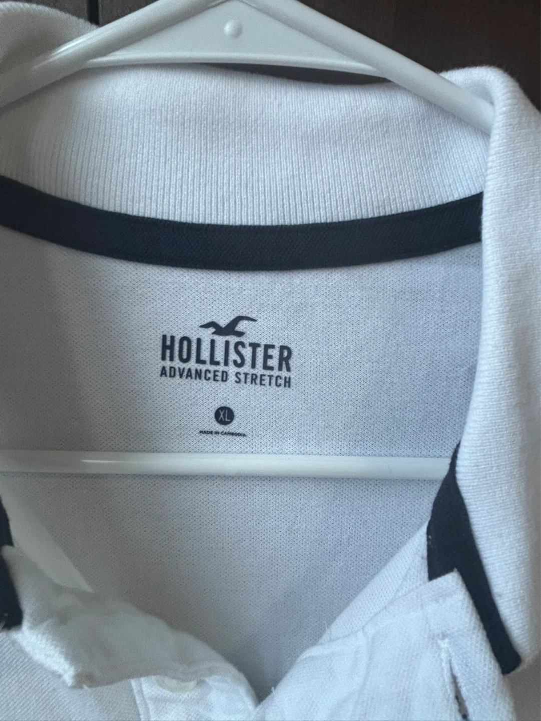 Hollister Advanced Stretch Polo Shirt XL White - photo 5