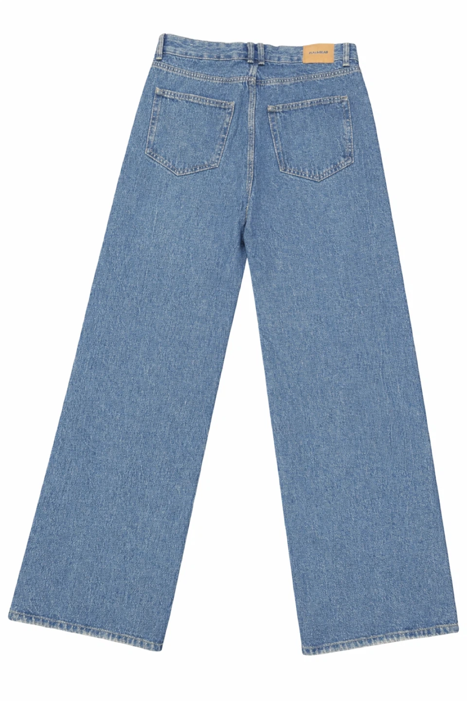 Pull & Bear Wide Leg Jeans - Blue Denim - photo 2