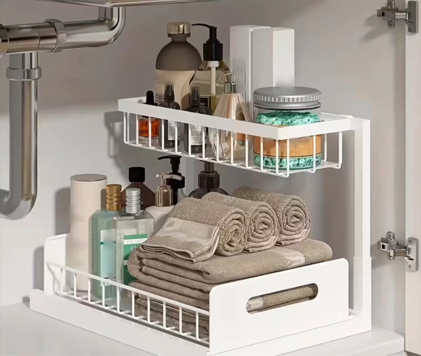 2-Tier Under Sink Organizer and Storage - photo 2
