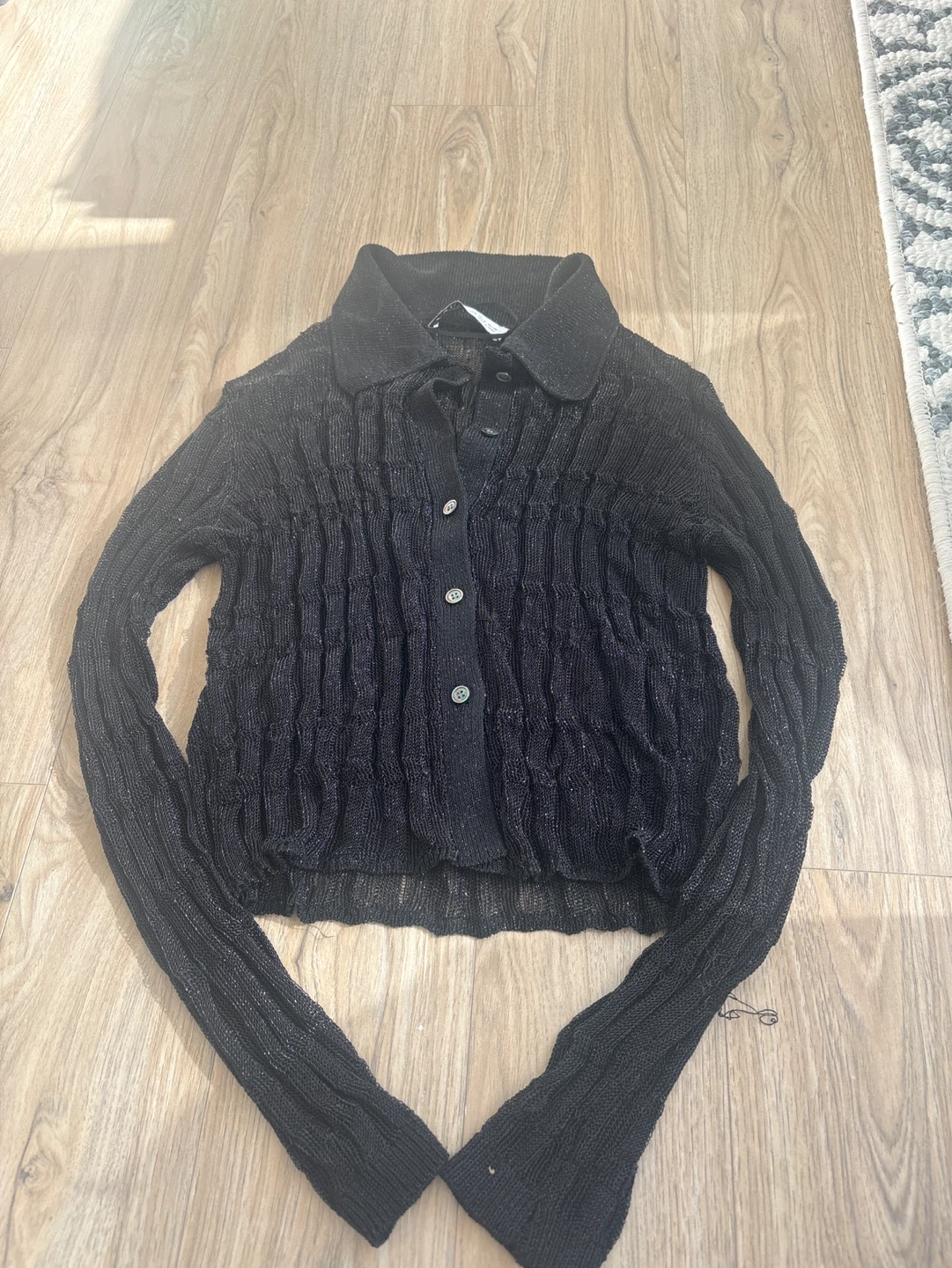 Black ZARA Knit Cardigan - Size Medium