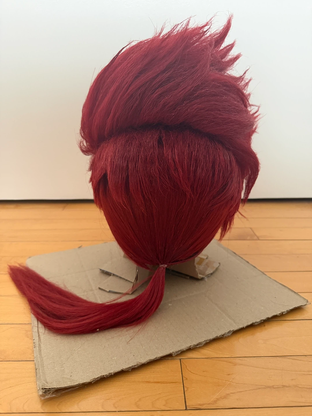 Red Anime or Gambit Cosplay Wig with Ponytail - photo 3