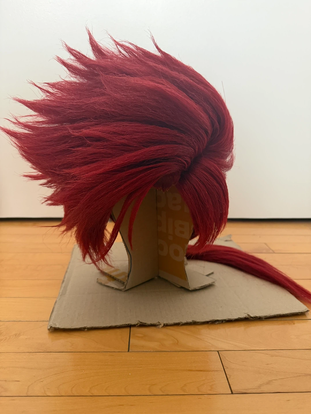 Red Anime or Gambit Cosplay Wig with Ponytail