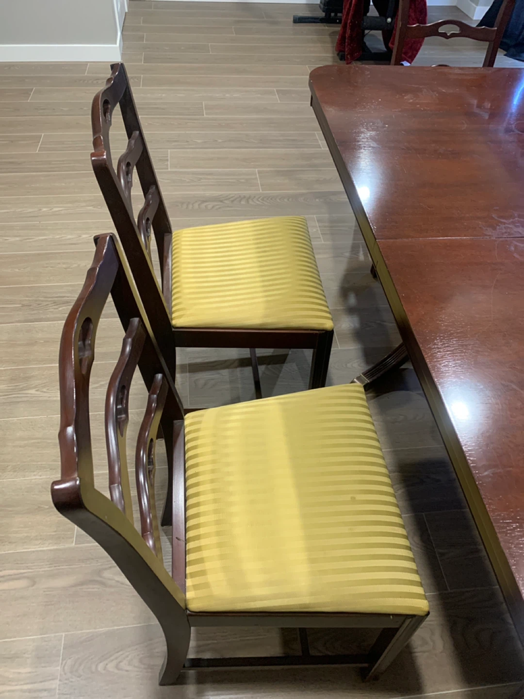 Wooden Dining Table with 8 Chairs - photo 3