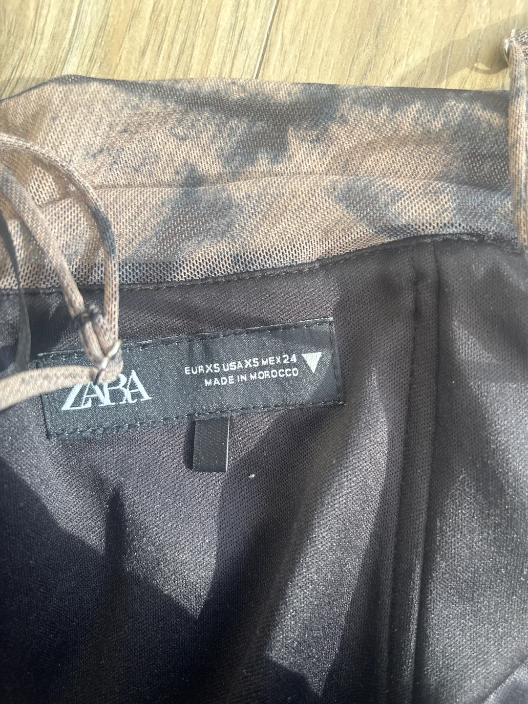 Zara Ruched Mesh Top Size XS - photo 2