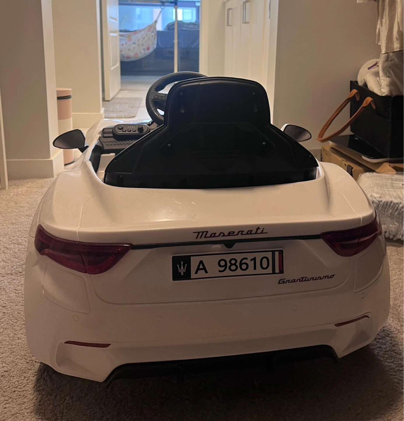 White Maserati GranTurismo Ride-On Toy Car - photo 4