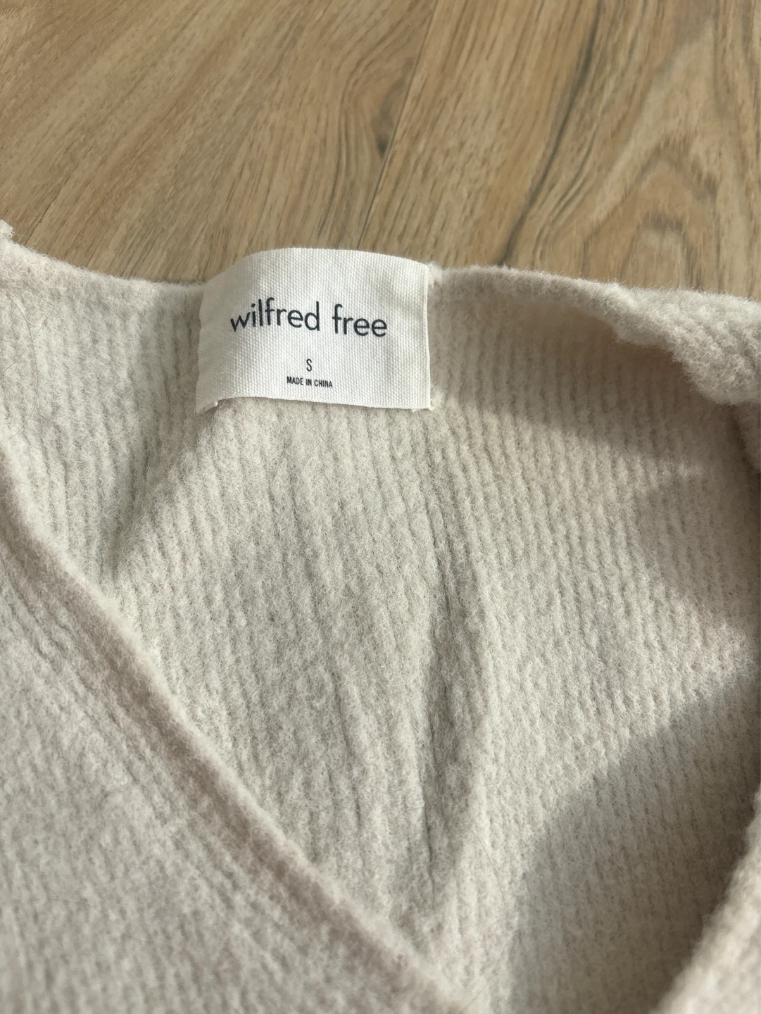 Wilfred Free Women's Cream V-Neck Sweater Dress Size S - photo 2