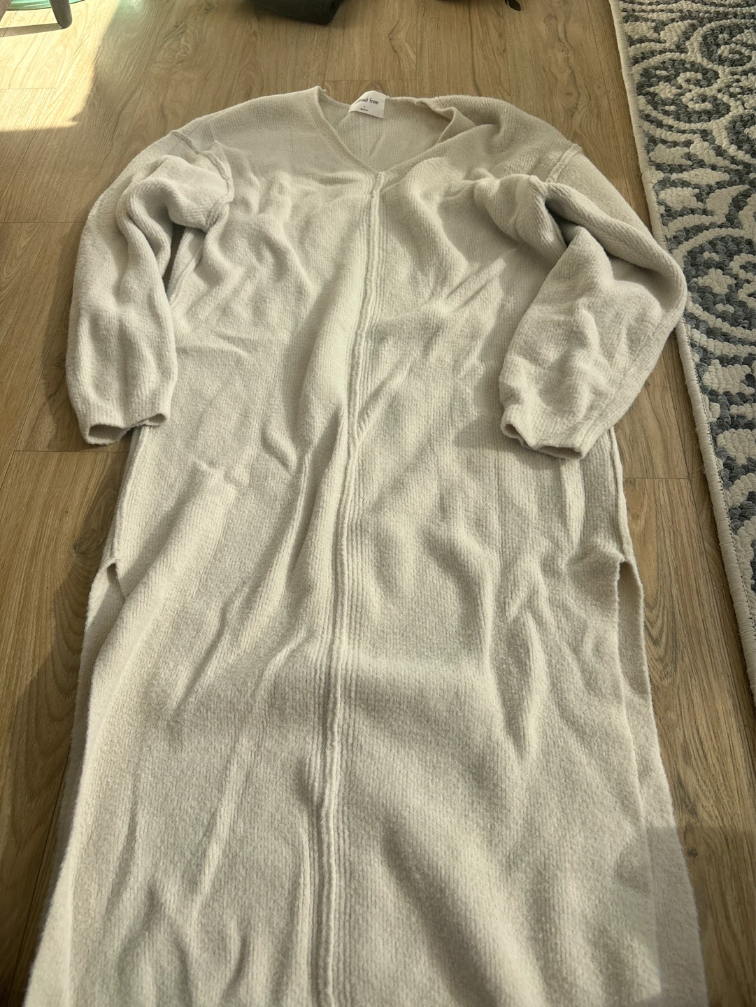 Wilfred Free Women's Cream V-Neck Sweater Dress Size S