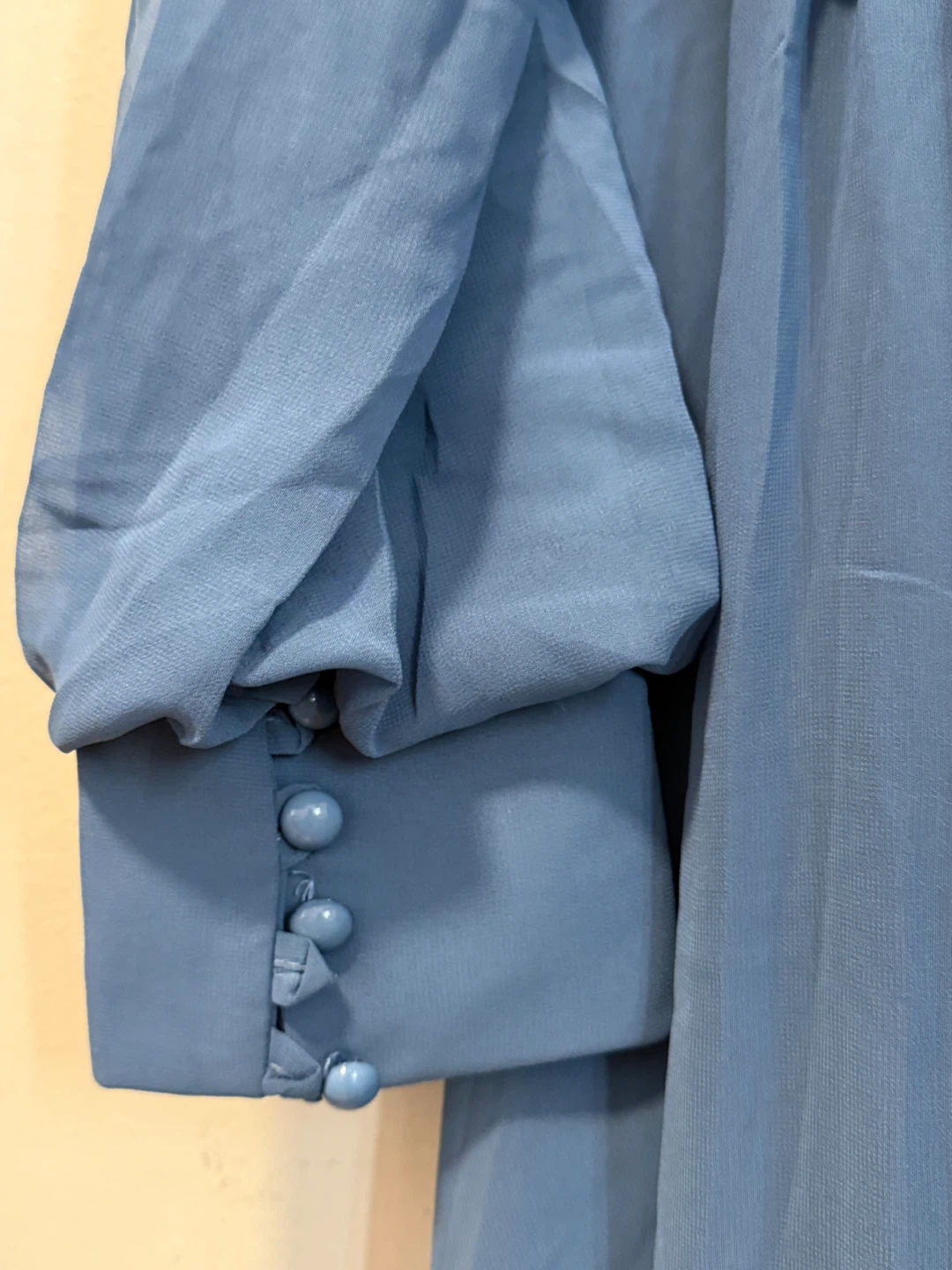 Elegant Dusty Blue Chiffon Gown from Modanisa ✨ - photo 3