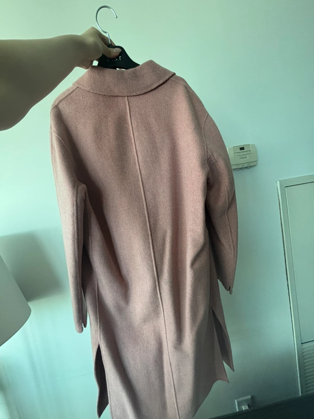 Korean Style Classic Pink Wool Blend Coat - photo 2