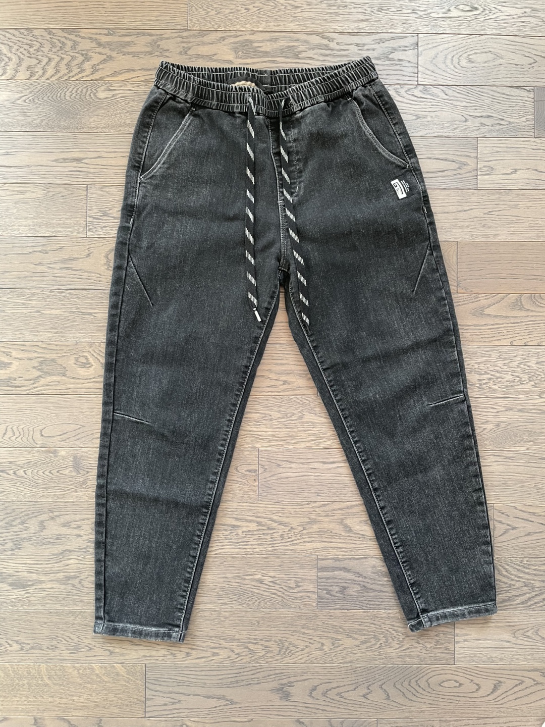 MAX MOD Men's Grey Denim Jogger Pants Size 33