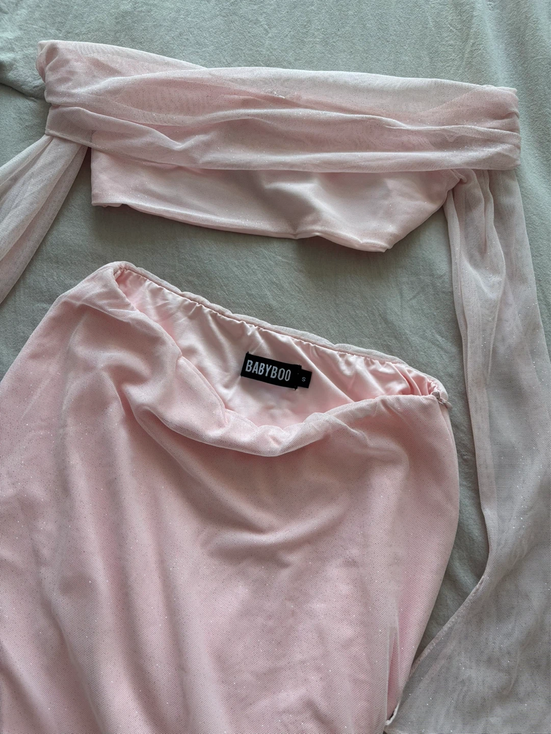 Babyboo | High-Slit Two-Piece Skirt Set - S - photo 4