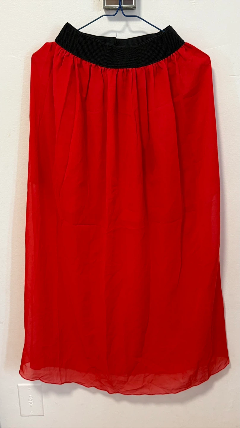 Sheer Maxi Skirts: Blue, Yellow & Red ✨ - photo 2