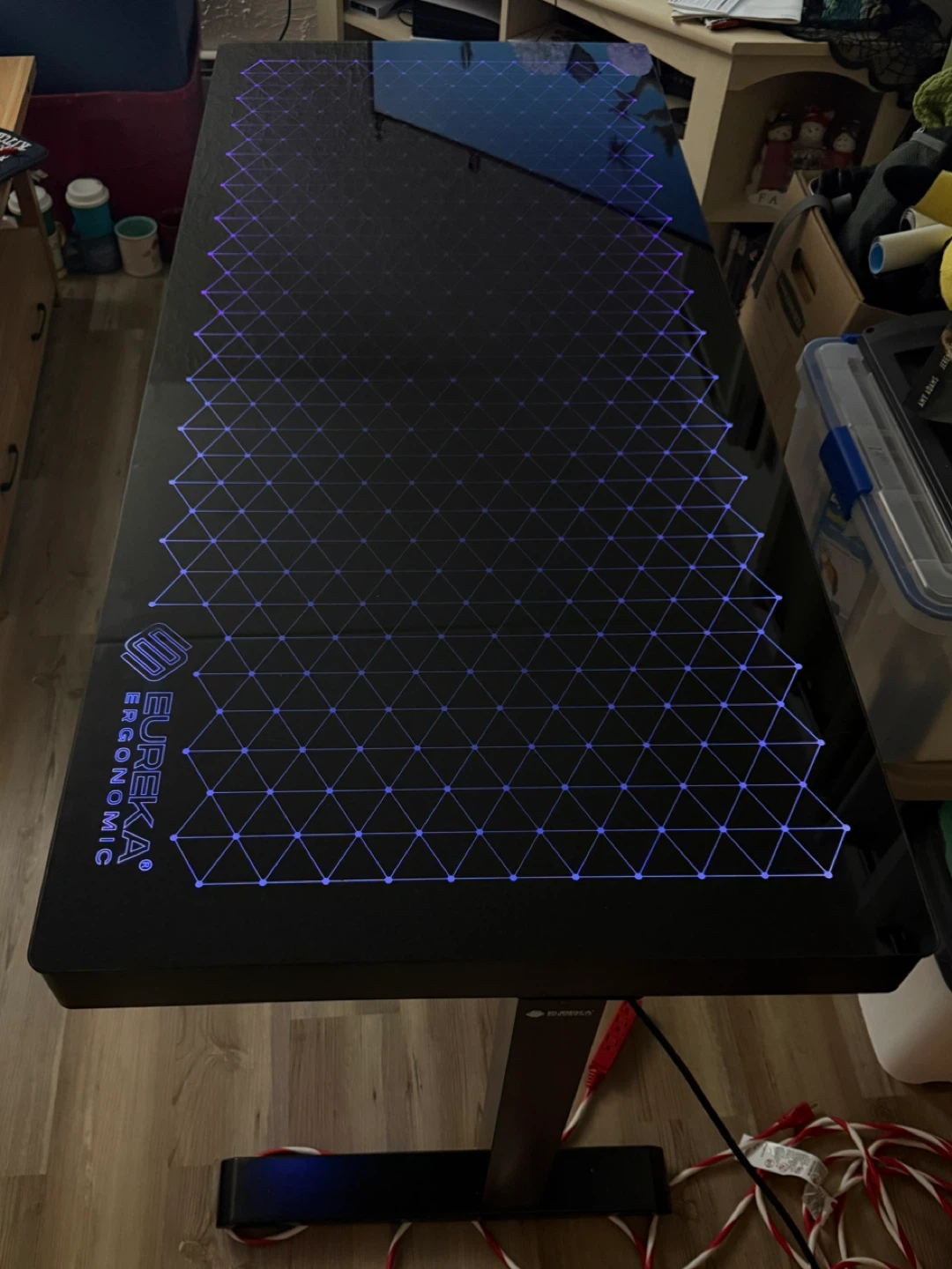 Eureka Ergonomic Gaming Desk - RGB Lights, 55 Inch