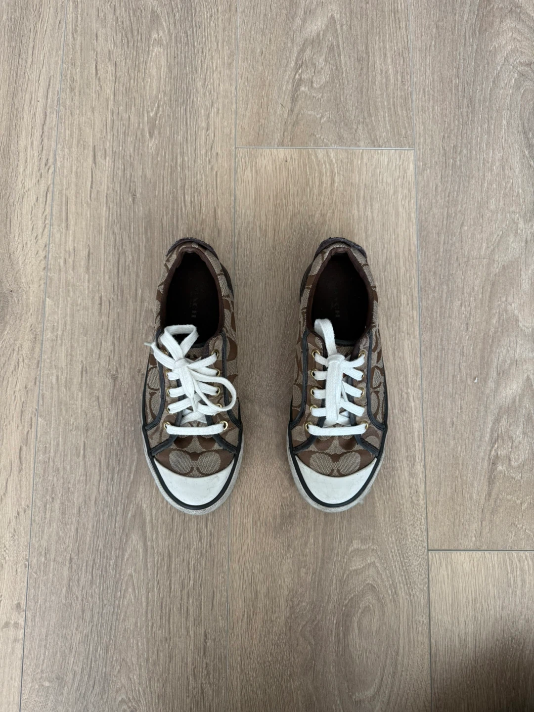 Coach Signature Canvas Sneakers - photo 2