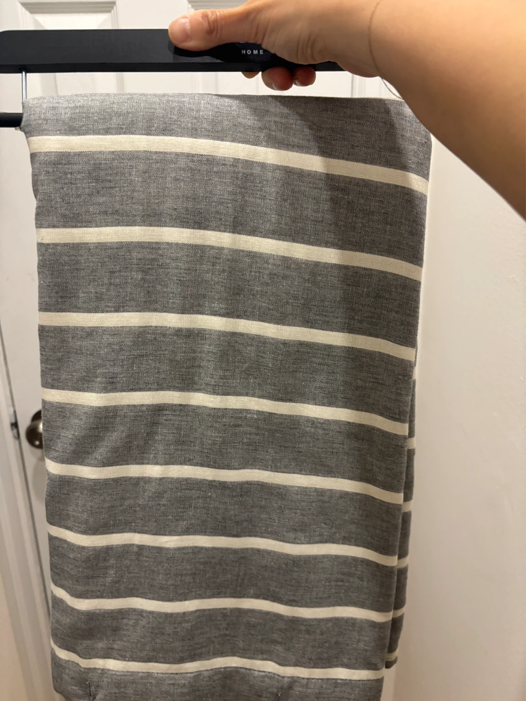 Striped fabric shower curtain - photo 2