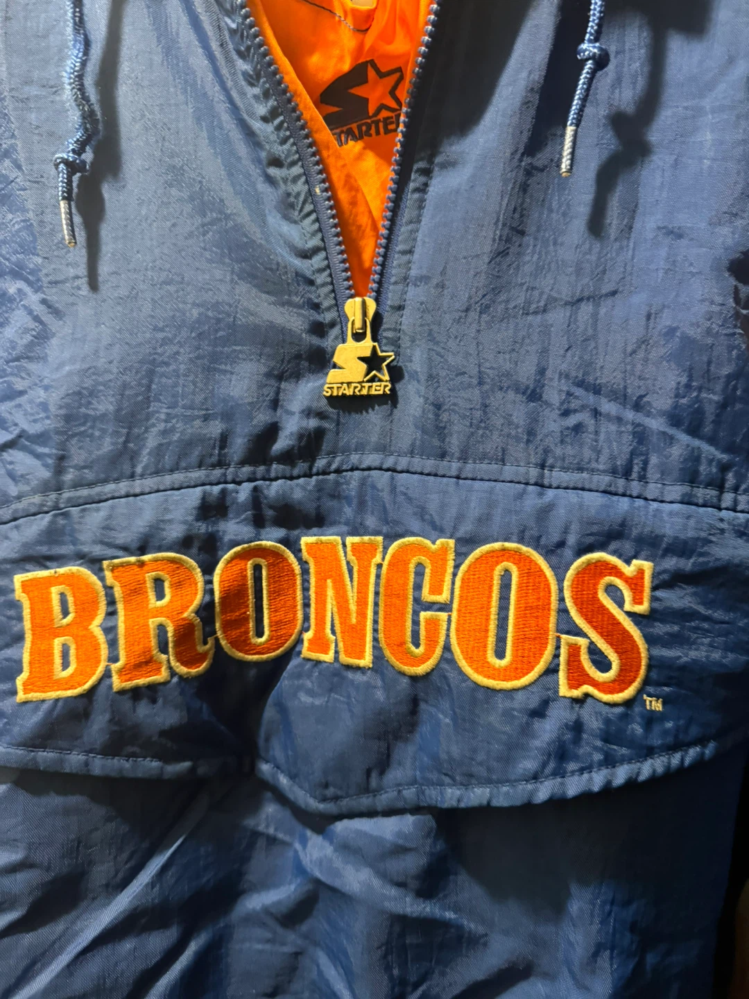 Starter Denver Broncos Anorak Jacket - Size L - photo 5