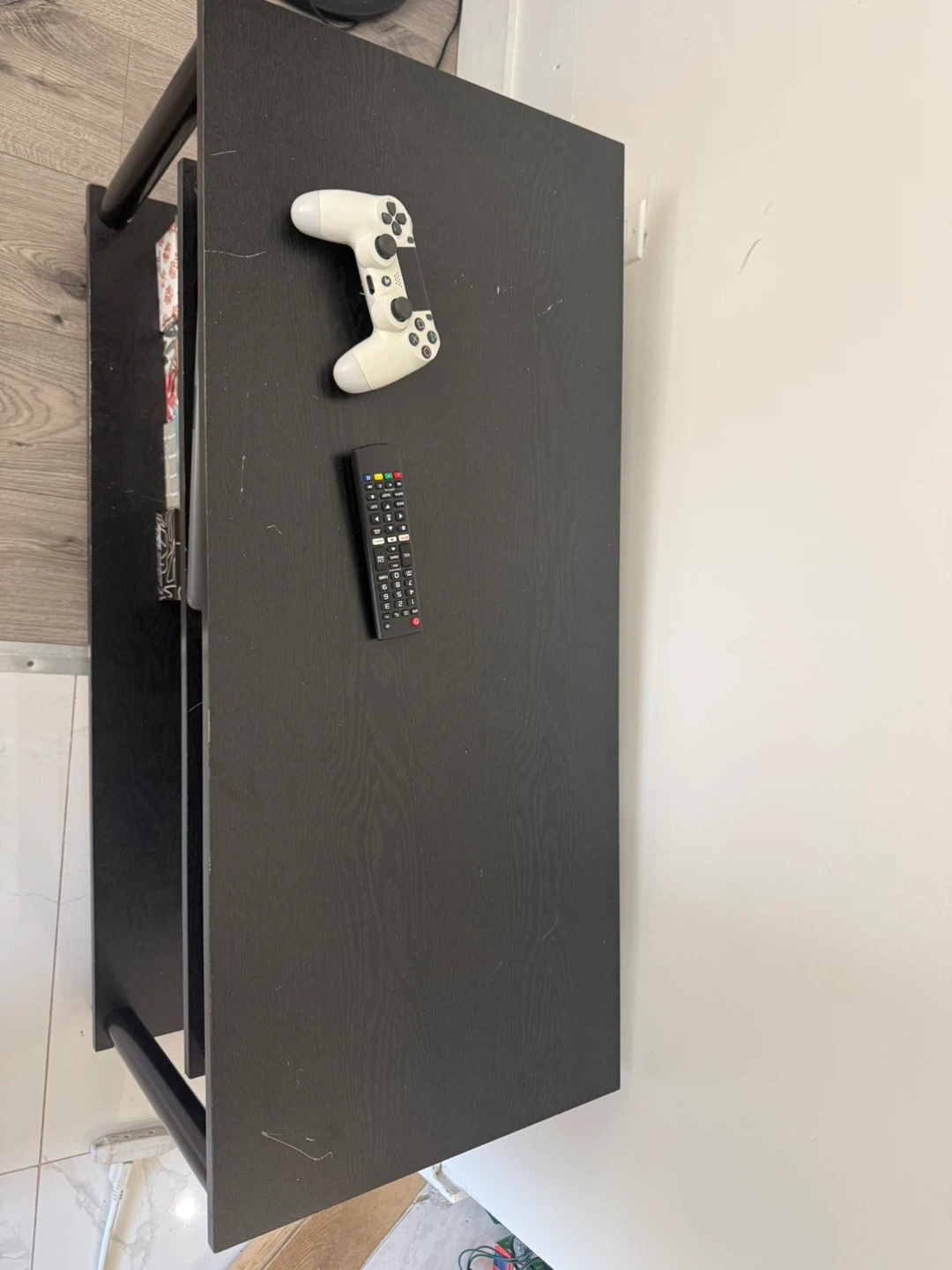 Black 2-Tier Entertainment TV Stand - photo 3