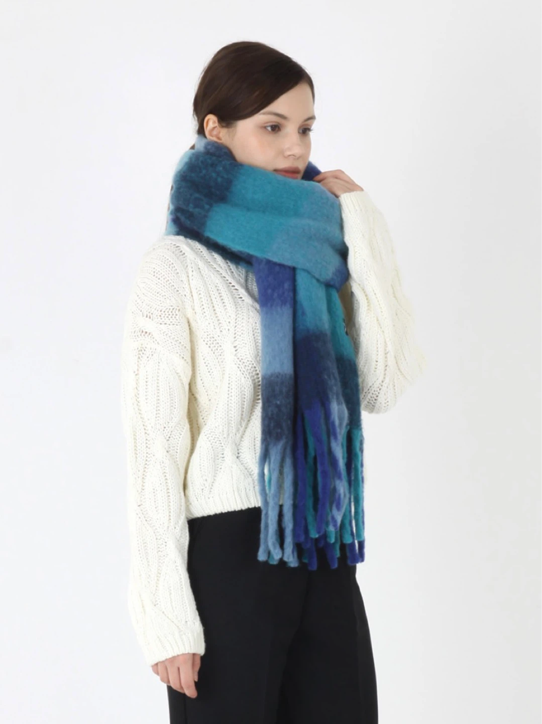 Warm Long Scarf (Over 2m) – Soft & Cozy - photo 3